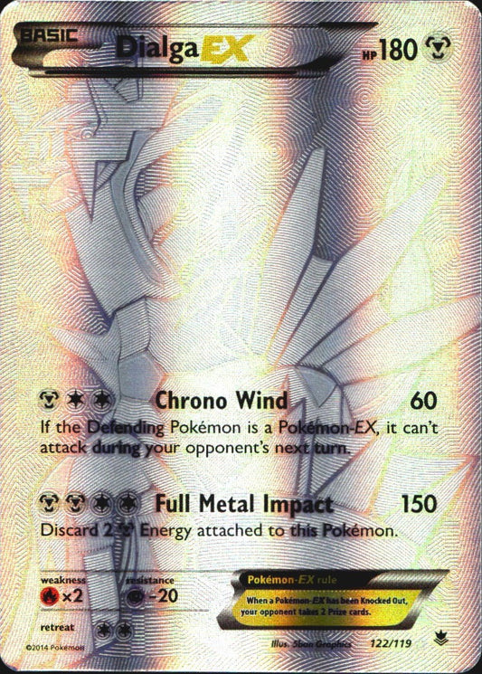 Dialga EX 122/119 Secret Rare Phantom Forces Pokemon Near Mint