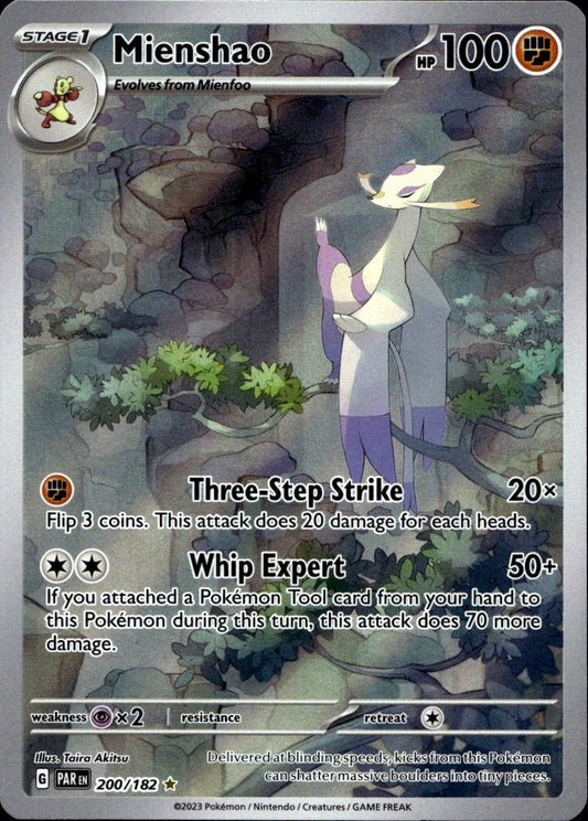 Mienshao 200/182 Illustration Rare Paradox Rift Pokemon Near Mint
