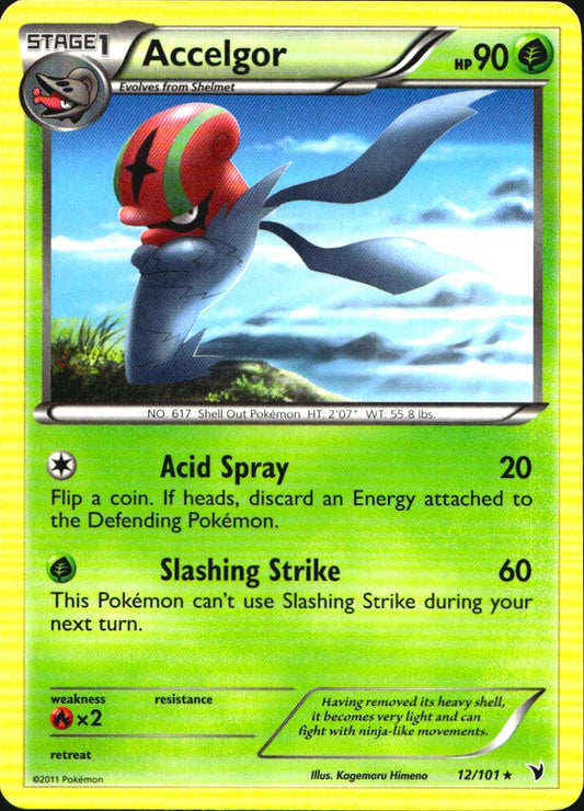 Accelgor 12/101 Rare Noble Victories Pokemon Near Mint