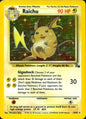 Raichu 14/62 Holo Rare Fossil Pokemon Lightly Played