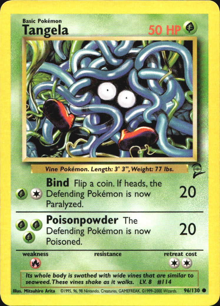 Tangela 96/130 Common Base Set 2 Pokemon Near Mint