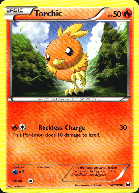 Torchic 14/108 Common Dark Explorers Pokemon Near Mint