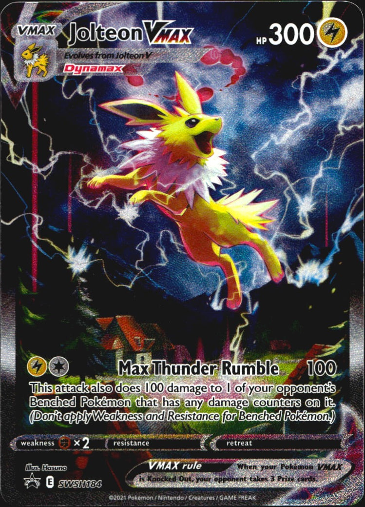 Jolteon VMAX SWSH184 Promo SWSH Black Star Pokemon Near Mint