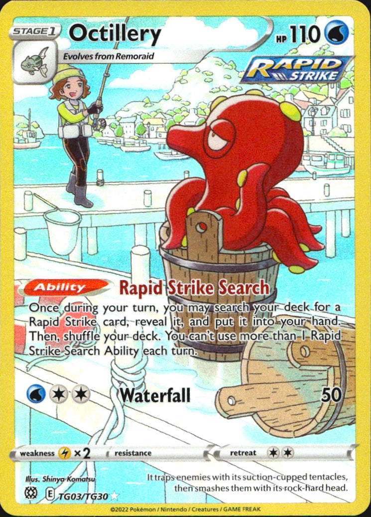 Octillery TG03/TG30 Holo Brilliant Stars Trainer Gallery Pokemon NM