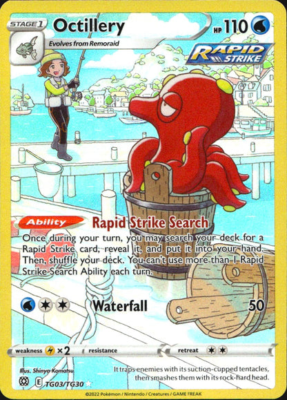 Octillery TG03/TG30 Holo Brilliant Stars Trainer Gallery Pokemon NM