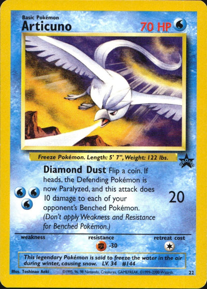 Articuno 22 Promo Wizards Black Star Promos Pokemon Near Mint