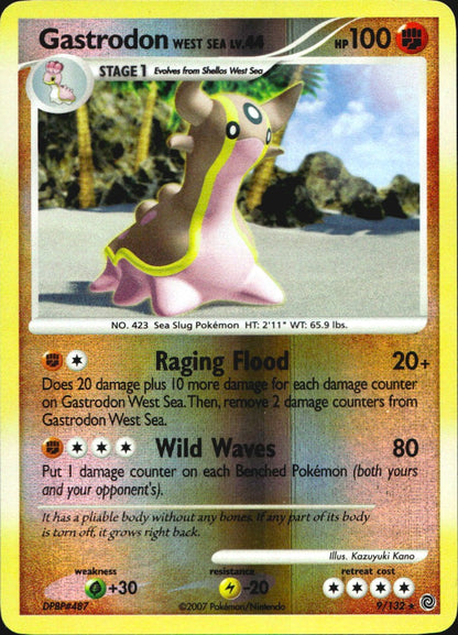 Gastrodon West Sea 9/132 Secret Wonders Pokemon Reverse Holo Near Mint