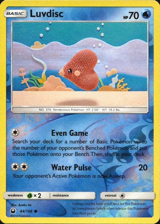 Luvdisc 44/168 Common Celestial Storm Pokemon Reverse Holo Near Mint