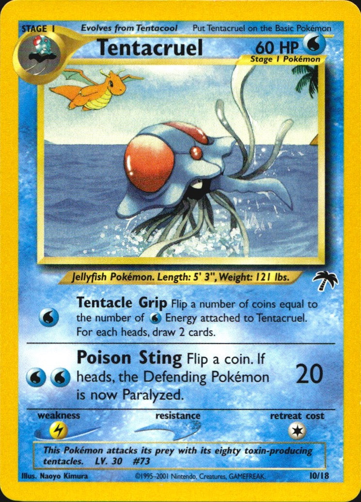 Tentacruel 10/18 Southern Islands Pokemon Near Mint