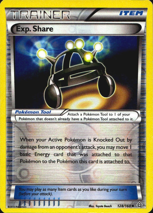 Exp. Share 128/160 Uncommon Primal Clash Pokemon Reverse Holo Near Mint