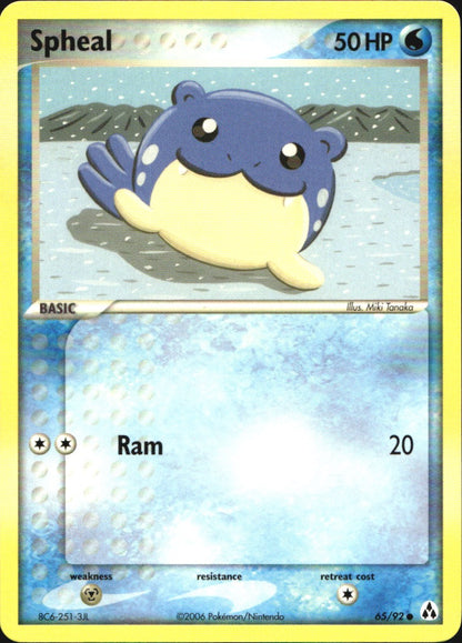 Spheal 65/92 Common Legend Maker Pokemon Near Mint
