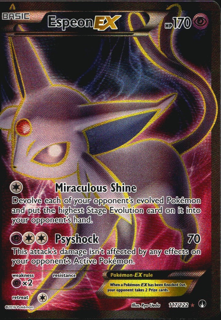 Espeon EX 117/122 Rare Ultra BREAKpoint Pokemon Near Mint