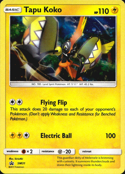 Tapu Koko SM31 Promo SM Black Star Promos Pokemon Near Mint