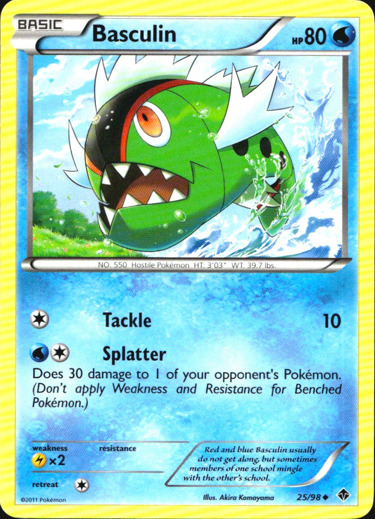Basculin 25/98 Uncommon Emerging Powers Pokemon Near Mint