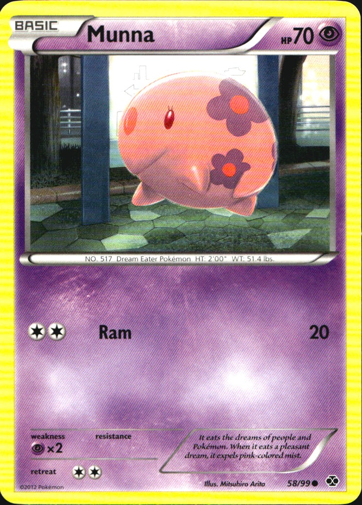 Munna 58/99 Common Next Destinies Pokemon Near Mint