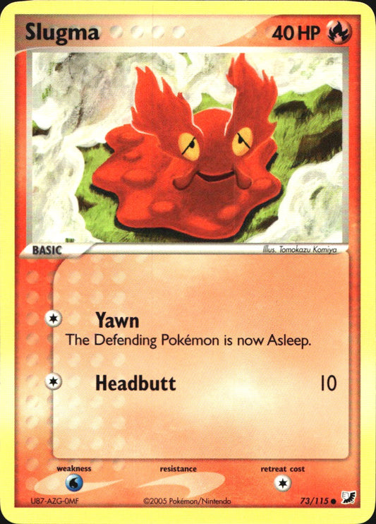 Slugma 73/115 Common Unseen Forces Pokemon Near Mint