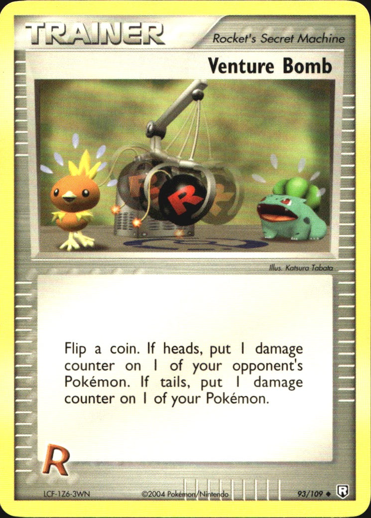 Venture Bomb 93/109 Uncommon Team Rocket Returns Pokemon Near Mint