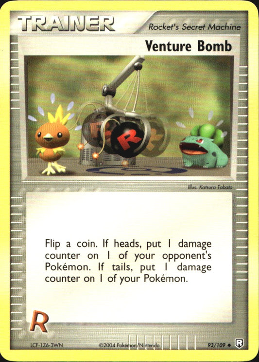 Venture Bomb 93/109 Uncommon Team Rocket Returns Pokemon Near Mint