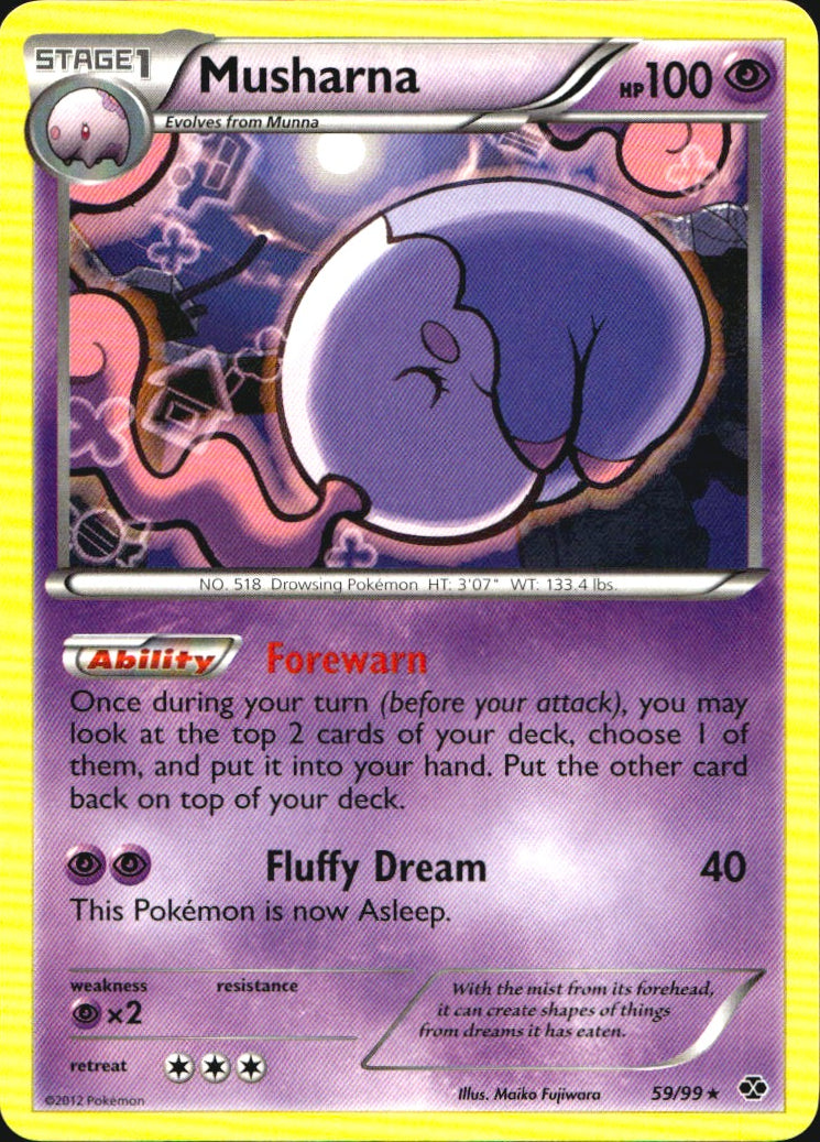 Musharna 59/99 Rare Next Destinies Pokemon Near Mint