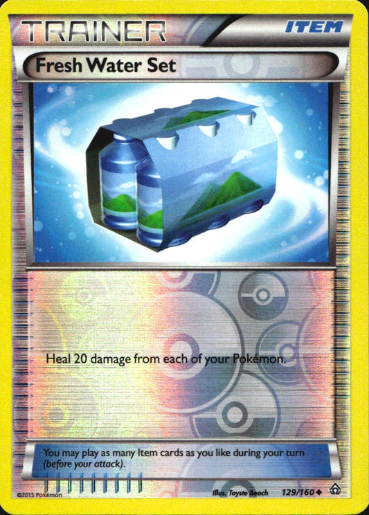 Fresh Water Set 129/160 Uncommon Primal Clash Pokemon Reverse Holo Near Mint