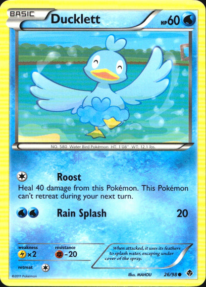 Ducklett 26/98 Common Emerging Powers Pokemon Near Mint