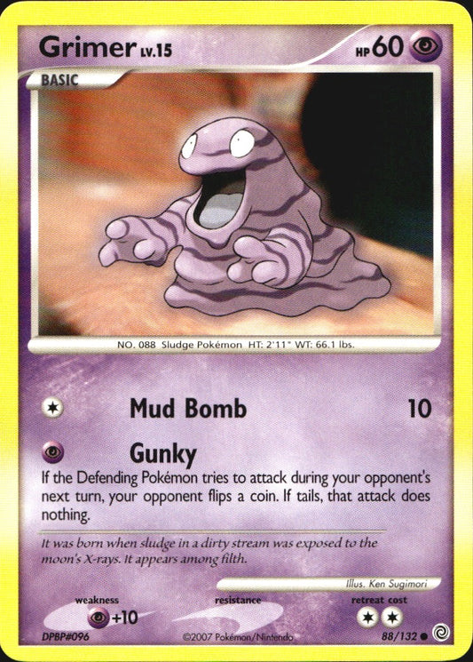 Grimer 88/132 Common Secret Wonders Pokemon Near Mint