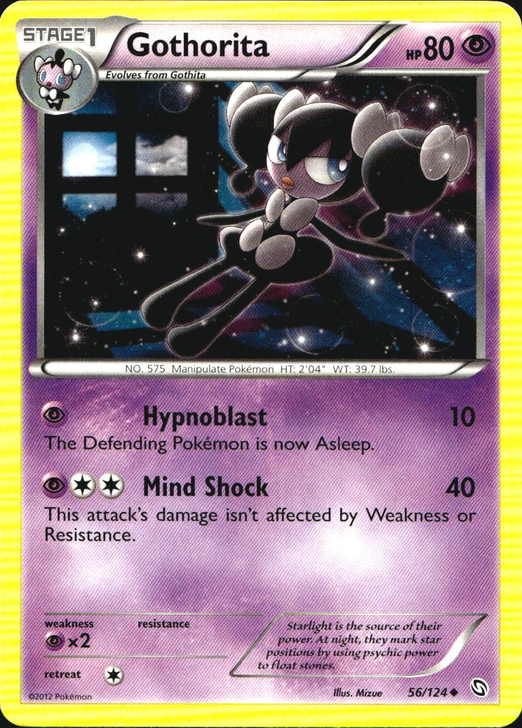 Gothorita 56/124 Uncommon Dragons Exalted Pokemon Near Mint