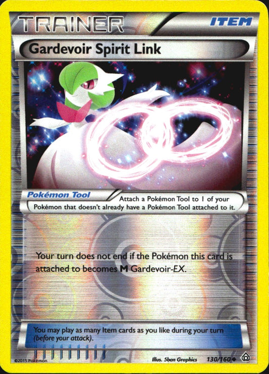 Gardevoir Spirit Link 130/160 Uncommon Primal Clash Pokemon Reverse Holo NM