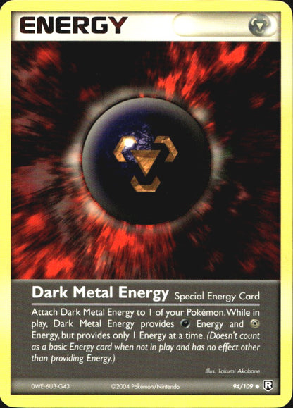 Dark Metal Energy 94/109 Uncommon Team Rocket Returns Pokemon Near Mint