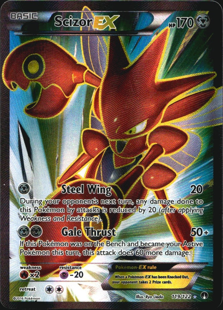 Scizor EX 119/122 Rare Ultra BREAKpoint Pokemon Near Mint