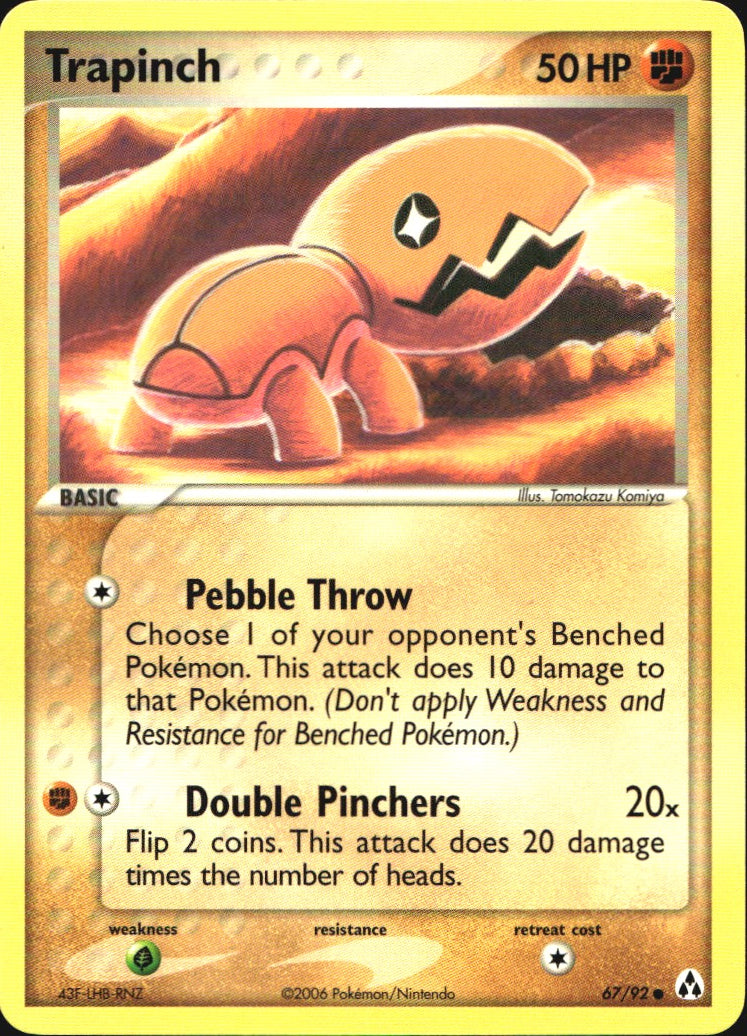 Trapinch 67/92 Common Legend Maker Pokemon Near Mint
