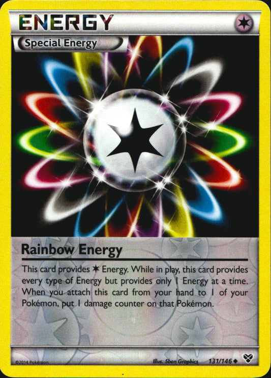 Rainbow Energy 131/146 Uncommon XY Pokemon Reverse Holo Near Mint