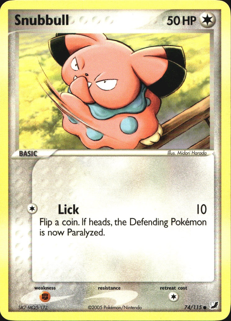 Snubbull 74/115 Common Unseen Forces Pokemon Near Mint