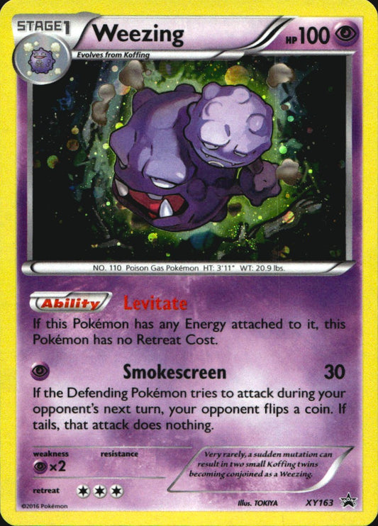 Weezing XY163 Promo XY Black Star Promos Pokemon Near Mint