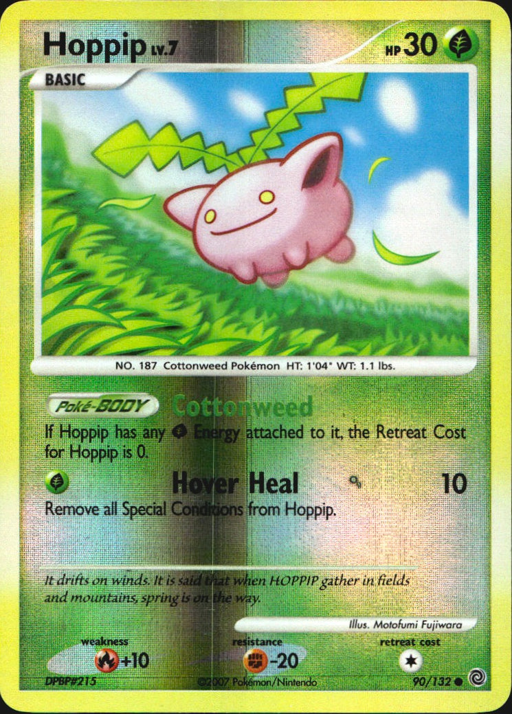 Hoppip 90/132 Common Secret Wonders Pokemon Reverse Holo Near Mint
