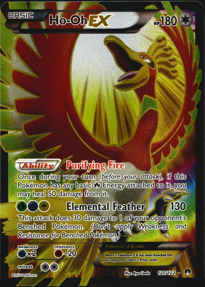 Ho-Oh EX 121/122 Rare Ultra BREAKpoint Pokemon Lightly Played