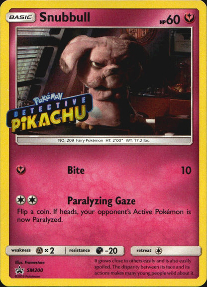 Snubbull SM200 Stamped Promo SM Black Star Promos Pokemon Near Mint