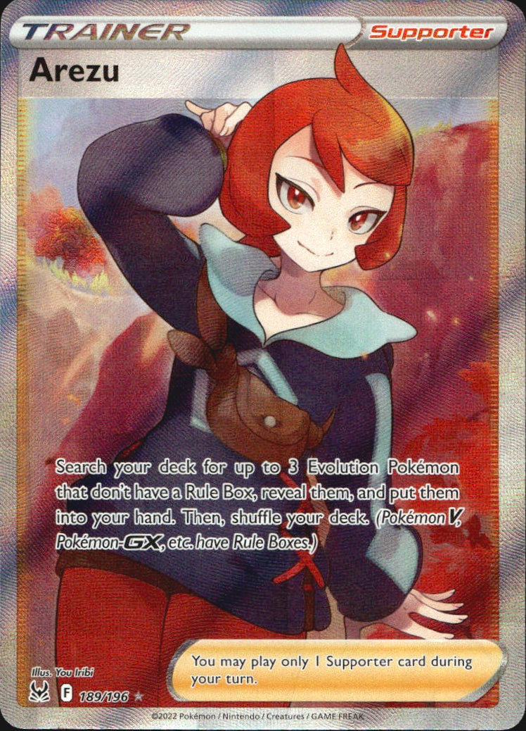 Arezu 189/196 Rare Ultra Lost Origin Pokemon Near Mint