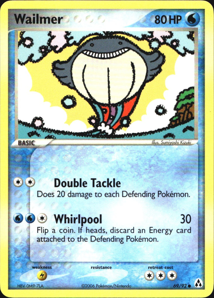 Wailmer 69/92 Common Legend Maker Pokemon Near Mint