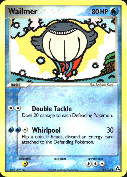 Wailmer 69/92 Common Legend Maker Pokemon Near Mint