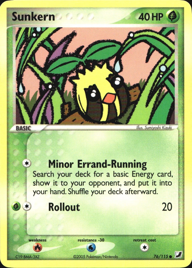 Sunkern 76/115 Common Unseen Forces Pokemon Near Mint
