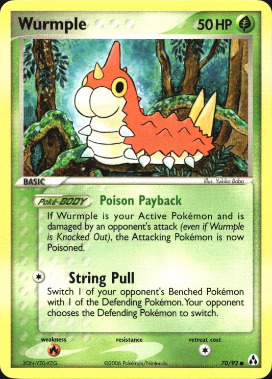 Wurmple 70/92 Common Legend Maker Pokemon Near Mint