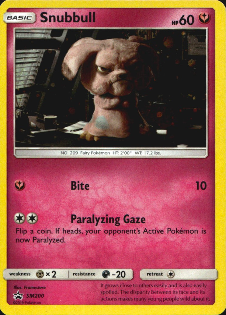 Snubbull SM200 Promo SM Black Star Promos Pokemon Near Mint