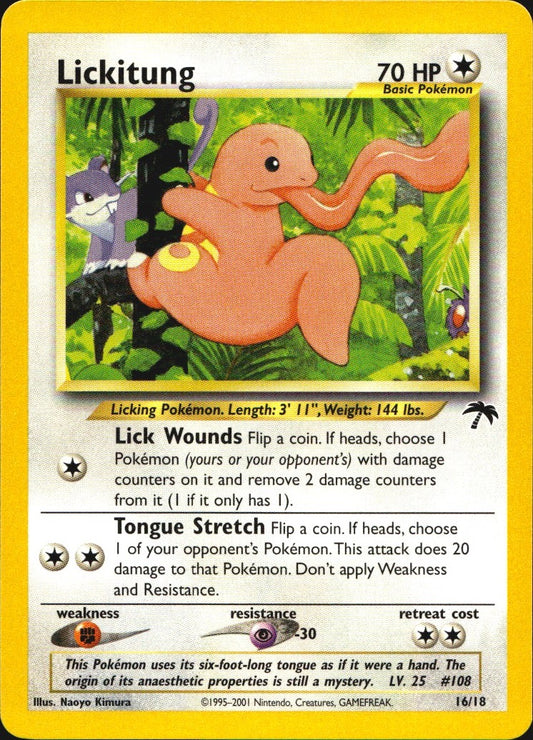 Lickitung 16/18 Southern Islands Pokemon Near Mint