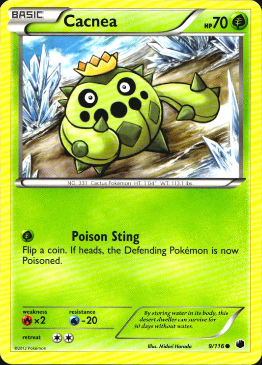 Cacnea 9/116 Common Plasma Freeze Pokemon Near Mint