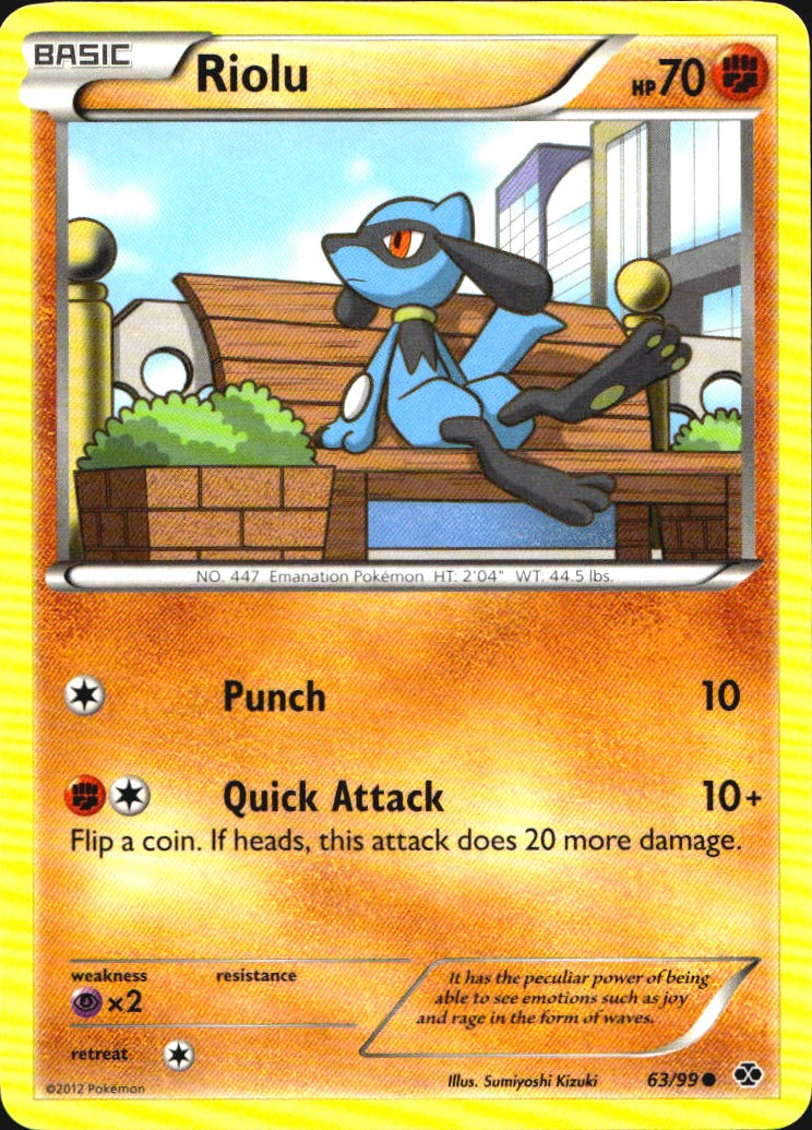Riolu 63/99 Common Next Destinies Pokemon Near Mint