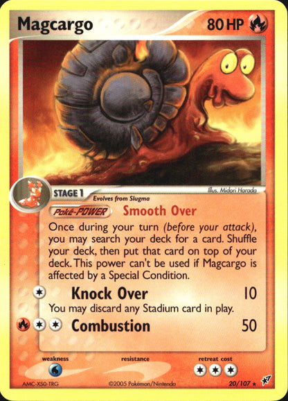 Magcargo 20/107 Rare Deoxys Pokemon Near Mint