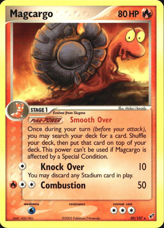 Magcargo 20/107 Rare Deoxys Pokemon Near Mint