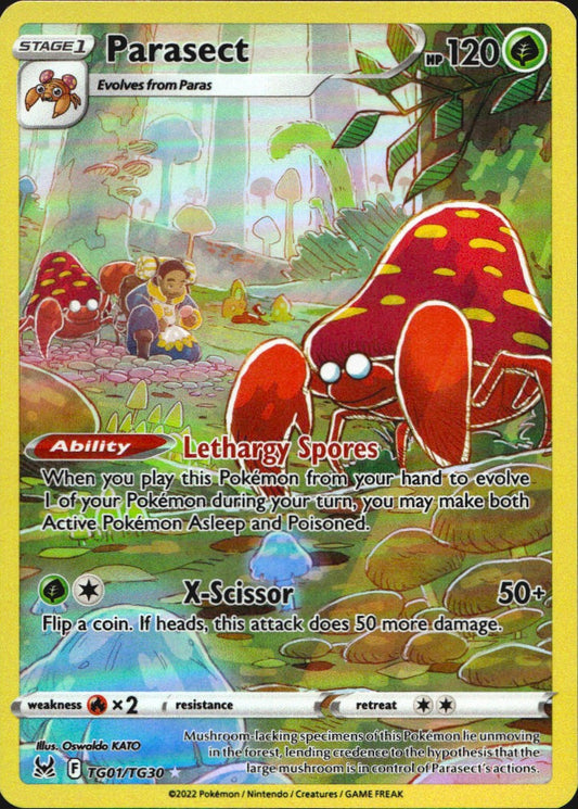 Parasect TG01/TG30 Holo Lost Origin Trainer Gallery Pokemon NM