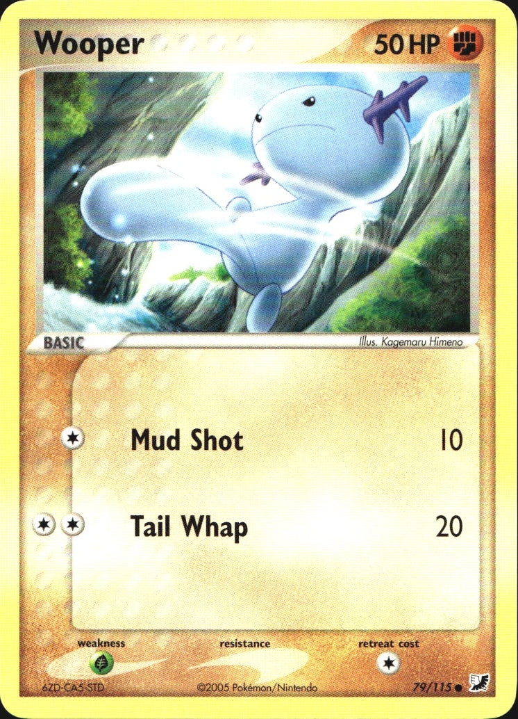 Wooper 79/115 Common Unseen Forces Pokemon Near Mint
